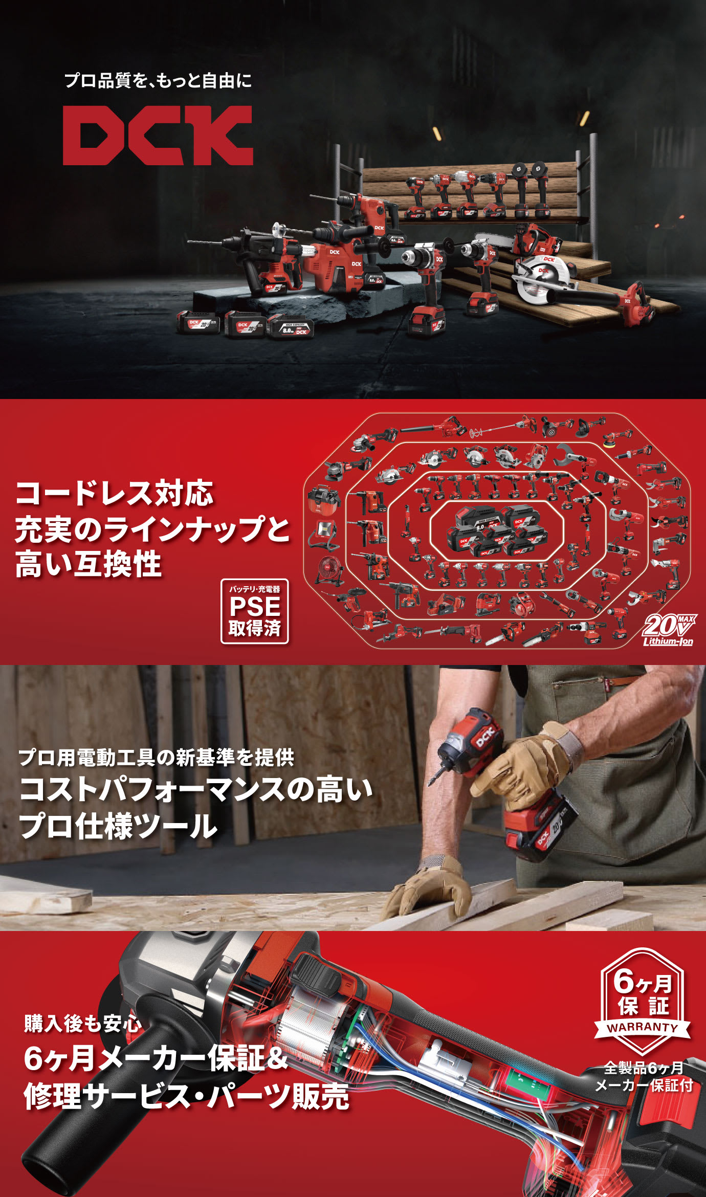 DCK（ディーシーケー） FFCL20-04 20Vバッテリ用充電器/4A【送料